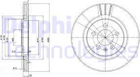 Delphi BG2713 - Discofreno autozon.pro