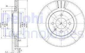 Delphi BG2712 - Discofreno autozon.pro