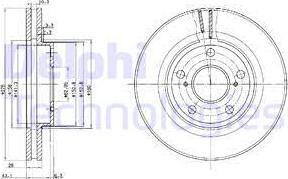 Delphi BG2782 - Discofreno autozon.pro