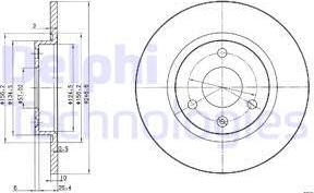 Delphi BG2724 - Discofreno autozon.pro