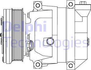 Delphi CS10095 - Compressore, Climatizzatore autozon.pro