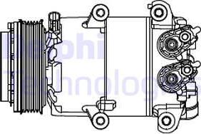 Delphi CS20466 - Compressore, Climatizzatore autozon.pro