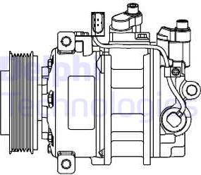 Delphi CS20546 - Compressore, Climatizzatore autozon.pro