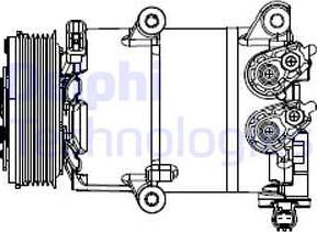 Delphi CS20553 - Compressore, Climatizzatore autozon.pro