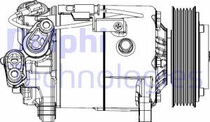 Delphi CS20500 - Compressore, Climatizzatore autozon.pro