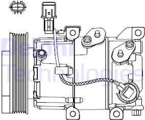 Delphi CS20518 - Compressore, Climatizzatore autozon.pro