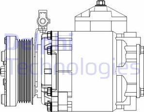 Delphi CS20525 - Compressore, Climatizzatore autozon.pro