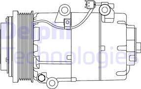 Delphi CS20306 - Compressore, Climatizzatore autozon.pro