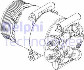 Delphi CS20324 - Compressore, Climatizzatore autozon.pro