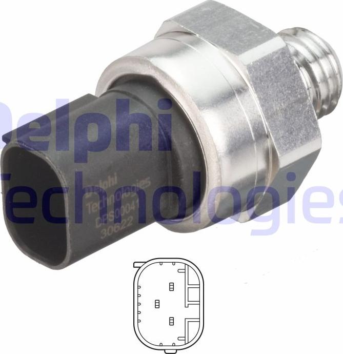 Delphi DPS00041-12B1 - Sensore, Pressione gas scarico autozon.pro