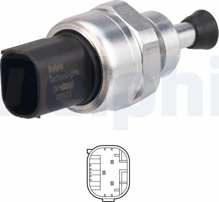 Delphi DPS00039-12B1 - Sensore, Pressione gas scarico autozon.pro