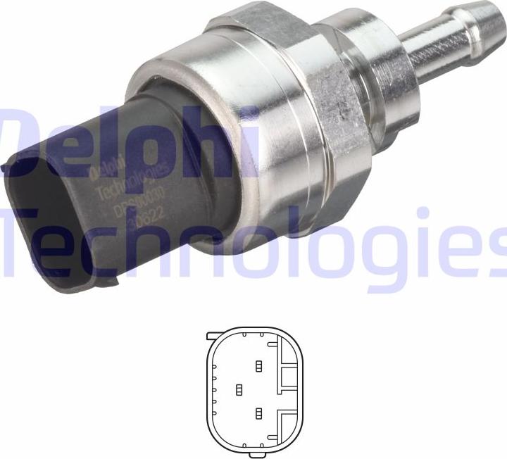 Delphi DPS00030-12B1 - Sensore, Pressione gas scarico autozon.pro