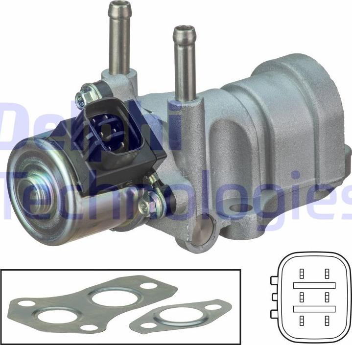 Delphi EG10440-12B1 - Valvola ricircolo gas scarico-EGR autozon.pro