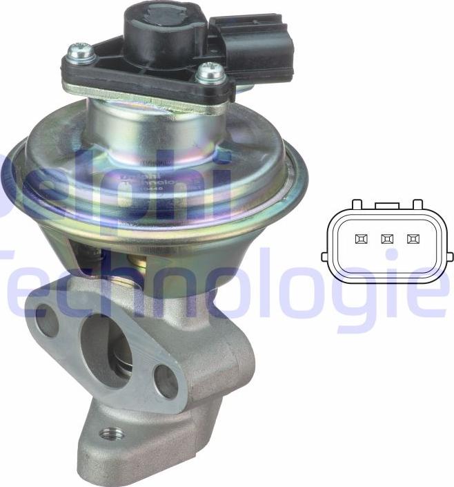 Delphi EG10448-12B1 - Valvola ricircolo gas scarico-EGR autozon.pro