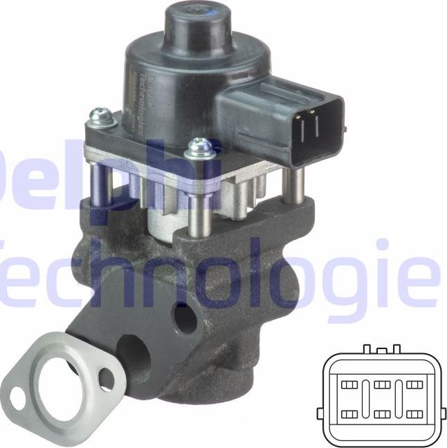 Delphi EG10454-12B1 - Valvola ricircolo gas scarico-EGR autozon.pro