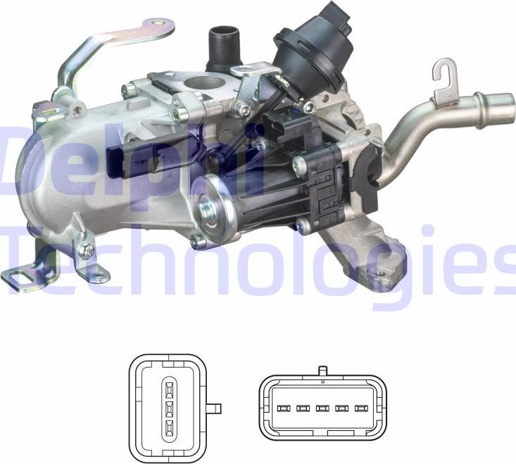 Delphi EG10452-12B1 - Valvola ricircolo gas scarico-EGR autozon.pro