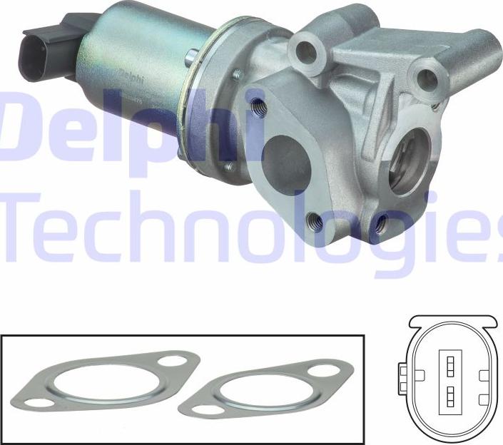 Delphi EG10475-12B1 - Valvola ricircolo gas scarico-EGR autozon.pro