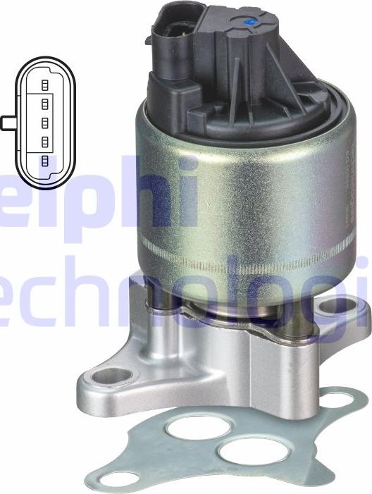 Delphi EG10545-12B1 - Valvola ricircolo gas scarico-EGR autozon.pro