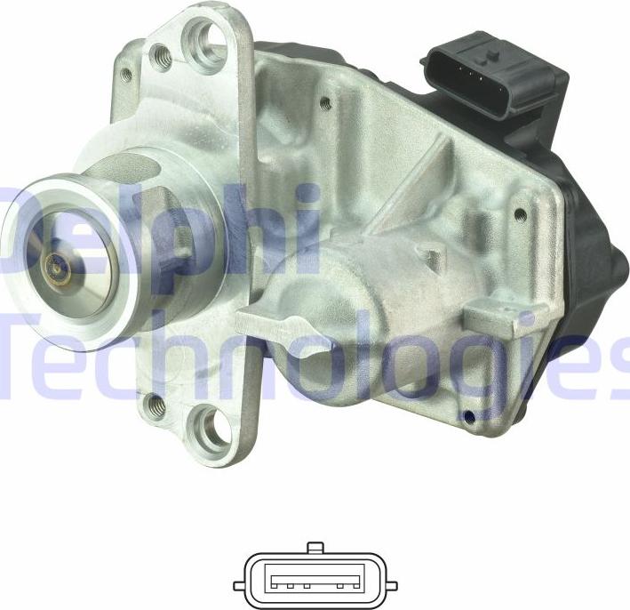 Delphi EG10550-12B1 - Valvola ricircolo gas scarico-EGR autozon.pro