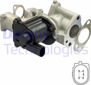 Delphi EG10509-12B1 - Valvola ricircolo gas scarico-EGR autozon.pro