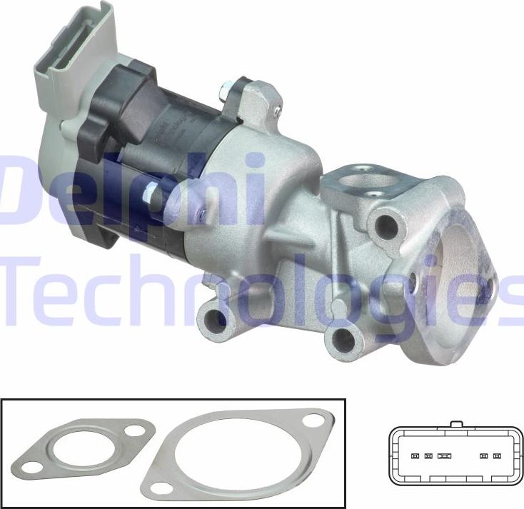 Delphi EG10529-12B1 - Valvola ricircolo gas scarico-EGR autozon.pro