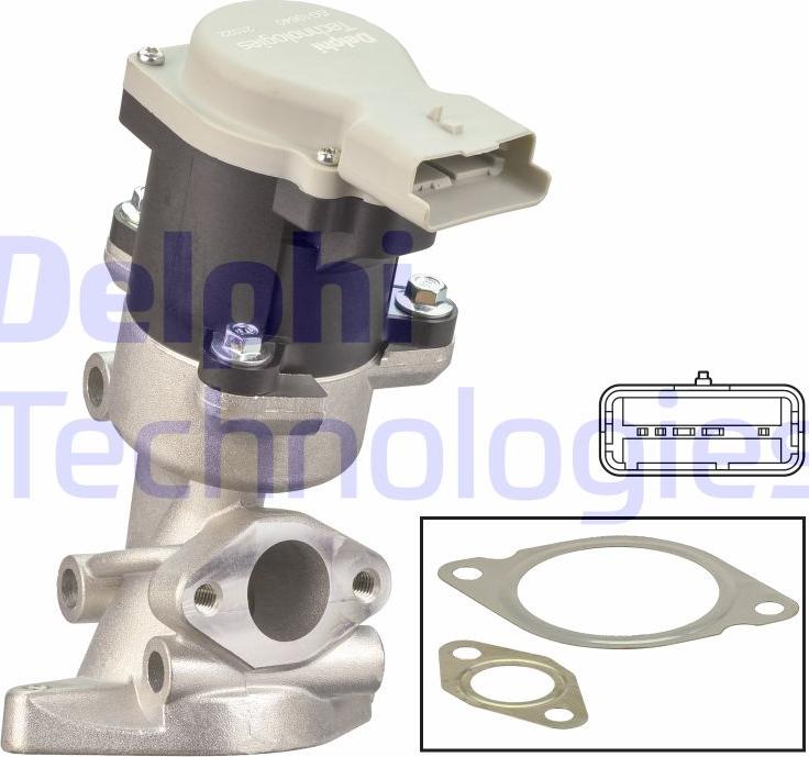 Delphi EG10640-12B1 - Valvola ricircolo gas scarico-EGR autozon.pro