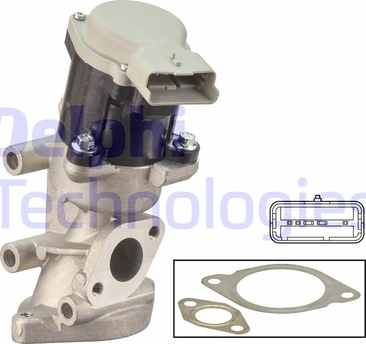 Delphi EG10641-12B1 - Valvola ricircolo gas scarico-EGR autozon.pro