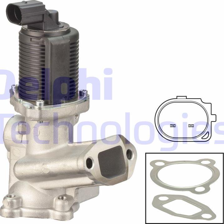 Delphi EG10642-12B1 - Valvola ricircolo gas scarico-EGR autozon.pro