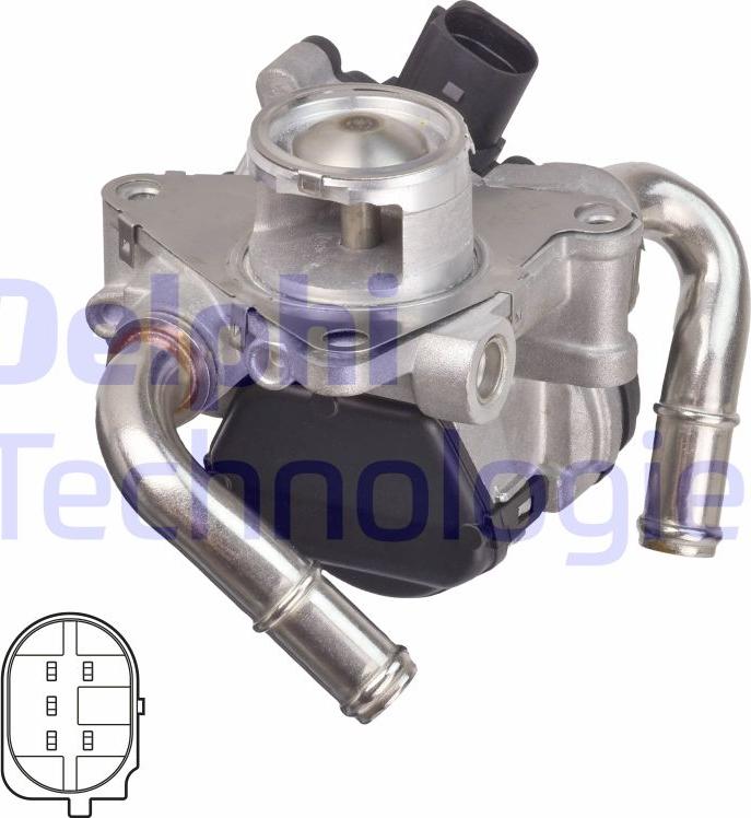 Delphi EG10608-12B1 - Valvola ricircolo gas scarico-EGR autozon.pro