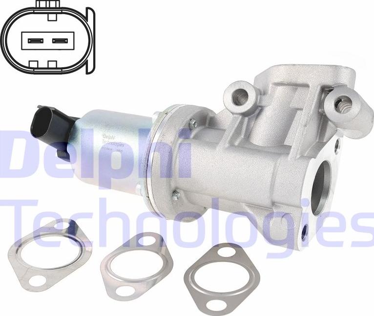 Delphi EG10614-12B1 - Valvola ricircolo gas scarico-EGR autozon.pro