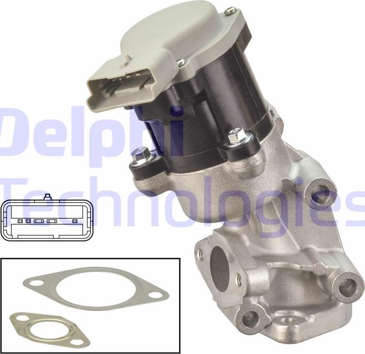 Delphi EG10635-12B1 - Valvola ricircolo gas scarico-EGR autozon.pro