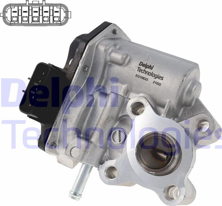 Delphi EG10633-12B1 - Valvola ricircolo gas scarico-EGR autozon.pro