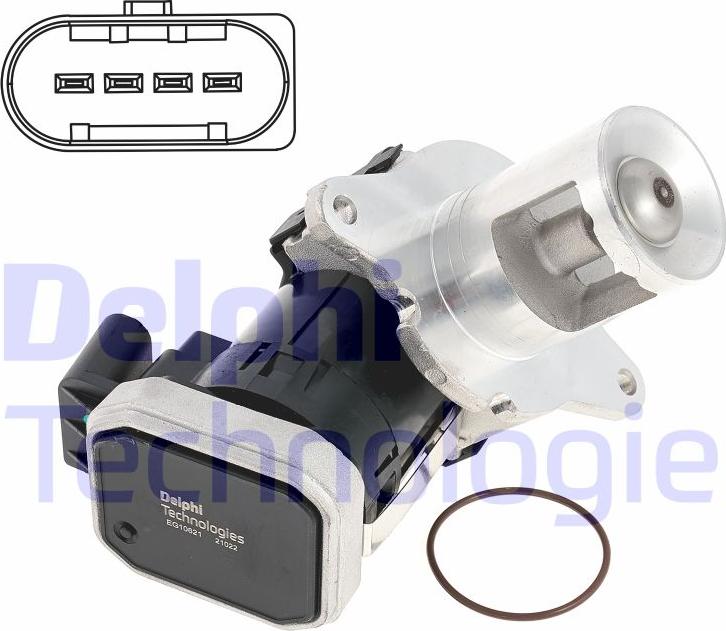 Delphi EG10621-12B1 - Valvola ricircolo gas scarico-EGR autozon.pro