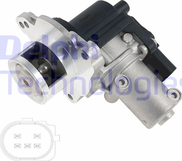 Delphi EG10622-12B1 - Valvola ricircolo gas scarico-EGR autozon.pro