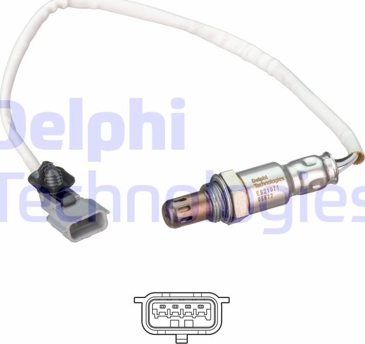 Delphi ES21071-12B1 - Sonda lambda autozon.pro