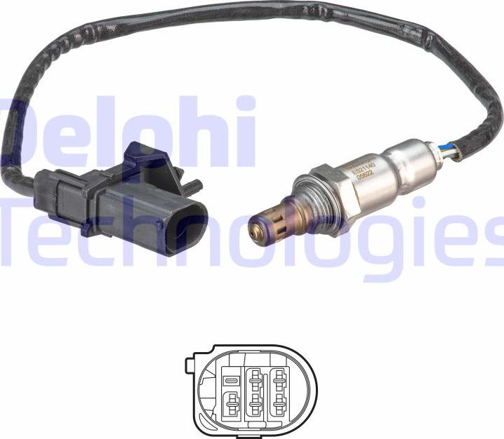 Delphi ES21140-12B1 - Sonda lambda autozon.pro