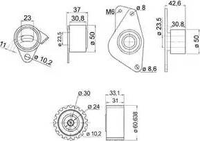 Delphi KDB348 - Kit cinghie dentate autozon.pro