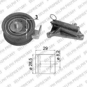 Delphi KDB374 - Kit cinghie dentate autozon.pro