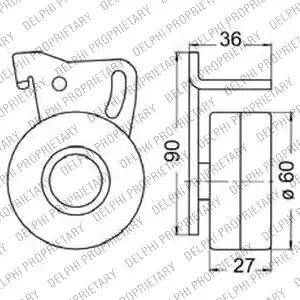 Delphi KDB233 - Kit cinghie dentate autozon.pro