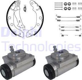 Delphi KP932 - Kit ganasce freno autozon.pro