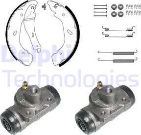 Delphi KP1082 - Kit ganasce freno autozon.pro