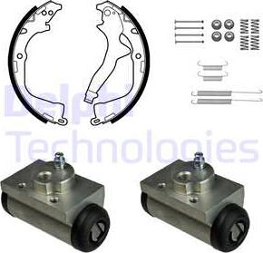 Delphi KP1145 - Kit ganasce freno autozon.pro