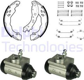 Delphi KP1147 - Kit ganasce freno autozon.pro