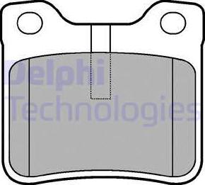 Delphi LP991 - Kit pastiglie freno, Freno a disco autozon.pro