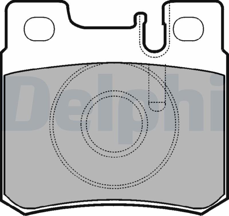 Delphi LP946-17B1 - Kit pastiglie freno, Freno a disco autozon.pro