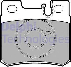 Delphi LP946 - Kit pastiglie freno, Freno a disco autozon.pro