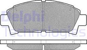 Delphi LP940 - Kit pastiglie freno, Freno a disco autozon.pro