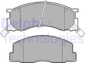 Delphi LP941 - Kit pastiglie freno, Freno a disco autozon.pro