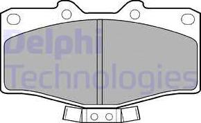 Delphi LP951 - Kit pastiglie freno, Freno a disco autozon.pro