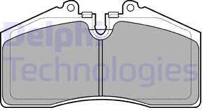 Delphi LP957 - Kit pastiglie freno, Freno a disco autozon.pro